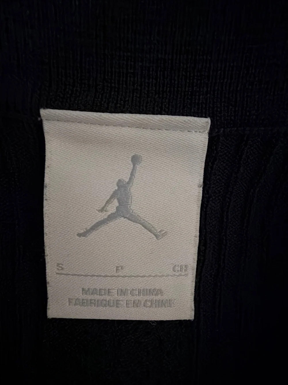 Jordan Navy Short-Sleeve Polo with White Piping
